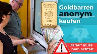 Kleine Goldbarren anonym kaufen - darauf sollten Sie achten