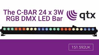 QTX The C-BAR 24x3W RGB DMX LED Bar - 151.592UK