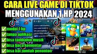 TUTORIAL LENGKAP CARA LIVE GAME DI TIKTOK MENGGUNAKAN 1 HP TERBARU 2023