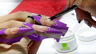 UV Gel Nail Extensions Tutorial Step by Step using Nail Forms Lesson Part 1