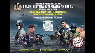 DIBUKA PENDAFTARAN CALON BINTARA DAN TAMTAMA PK TNI AL GELOMBANG II TA 2024