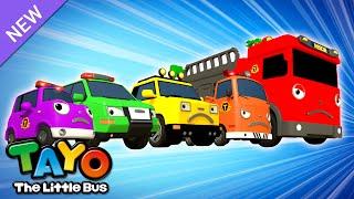 Five Little Monkeys with Rescue Trucks  Rescue Team Song  Song for Kids  Tayo the Little Bus