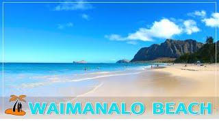 Waimanalo Beach  About 3 miles  Longest Uninterrupted White-sand Beach On Oahu  Hawaii 4K Walk