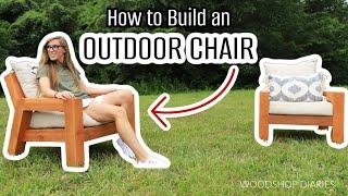 How to Build an Outdoor Chair EASY  With Building Plans