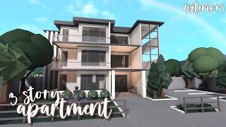 3 story apartment exterior   bloxburg speedbuild  luminto