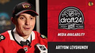 Artyom Levshunovs first interview as a Blackhawk  Chicago Blackhawks