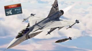 Air Strike  JAS 39 𝐺𝑅𝐼𝑃𝐸𝑁 Swedish Multi-Role Aircraft  Sim Battle  War Thunder