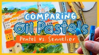 Drawing with Oil Pastels  Sennelier vs Pentels