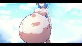 Girl Big Belly Digestion 18+