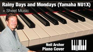 Rainy Days And Mondays - The Carpenters - HD Piano Cover + Sheet Music