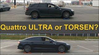 Quattro ULTRA or TORSEN? Audi A4 Allroad vs Audi A5 Sportback - 4x4 test on rollers