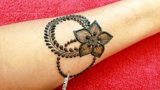 Mehndi design stylish full hand flower  Mehendi design Indian simple back side  Mehandi ka design