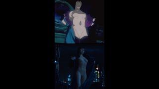 Ghost in the Shell - Anime vs Live Action - Fight & Chase Scene #shorts
