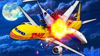 Two Planes COLLIDE at 35000 Feet in GTA 5 Terrifying Crash