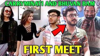 When @CarryMinati Met @BBKiVines FIRST TIME  Bhuvan Bam and CarryIsLive COLLAB Facts #Shorts