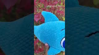 Вязаный Дельфин крючком по МК от @goozell_toys # #амигуруми #вязаныеигрушки #crochet #amigurumi