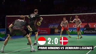 Prime Minions vs Denmarks Legends  Kevin SANJAYAMarcus GIDEON vs BOEMOGENSEN