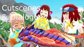 Monster Hunter Stories main story cutscenes and dialogue ios Ver