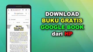 Cara Download Buku Gratis di Google Book dari HP