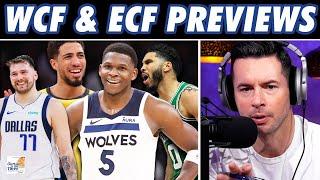 Mavs vs. Wolves and Celtics vs. Pacers Western and Eastern Conference Finals Previews  OM3 THINGS