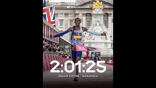  Kelvin Kiptum wins London marathon 2023 second-fastest in history  Elite men marathon