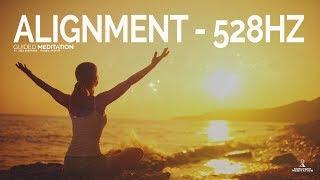 Guided Meditation ALIGN with the FREQUENCY of WELLNESS 528HZ Positive Vibration Meditation