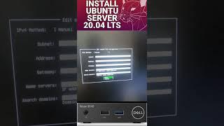 Install Ubuntu Server on thin client Dell Wyse 3040 #shorts