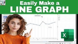 How to Make a LINE GRAPH in EXCEL Simple Tutorial