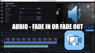 How to Fade in or Fade Out Audio using the Movavi Video Editor Plus  2022