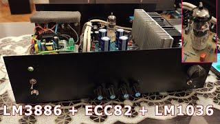 LM3886 with ECC82 and LM1036 DIY Amplifier