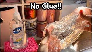 1 INGREDIENT No Glue CLEAR SLIME RECIPE 🫧🫧 NO GLUE SOAP SLIME RECIPE