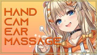 【VISUAL ASMR】 Ear cleaning & massage & ear blowing Hand cam