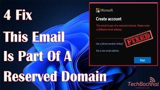 How to Fix This Email is Part of a Reserved Domain Error