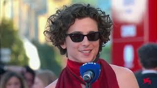 Timothée Chalamet  Bones and All Red Carpet  79th Venice International Film Festival