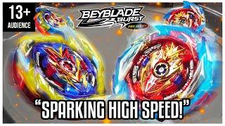 HIGH SPEED PRO BATTLE Brave Valtryek VS Infinite Achilles  Beyblade Pro Series 13+