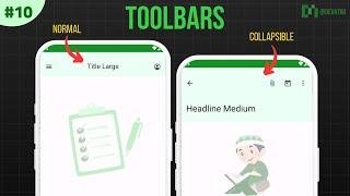Top App Bars in Material 3  Collapsible Toolbar    Android