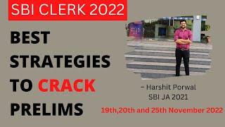 SBI Clerk 2022 Strategy for 19th20th25th Dec #sbija2022 #sbi