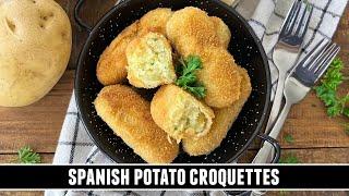 Classic Spanish Potato Croquettes  Quick & EASY Tapas Recipe