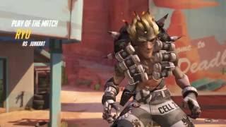 Competitive Overwatch POTG  Junkrat Quadra kill