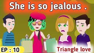 Triangle love part 10  English stories   Learn English  Sunshine English