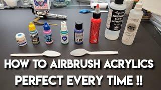 How To Airbrush Acrylics.Perfect Every Time  Scale Models & Gunpla