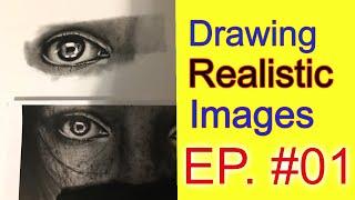 #1 HOW TO Draw Realistic Pencil Portraits  Drawing a Realistic Eye