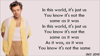 Harry Styles - As It Was lyrics