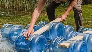 Crafting a DIY Water Bottle Boat Fleet  Backyard Project