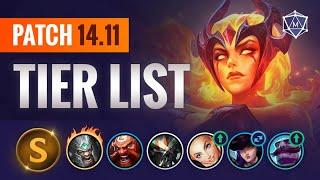 NEW Patch 14.11 TIER LIST Changes  Split 2 Season 14 League of Legends