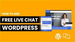 How to Add Live Chat to WordPress FREE  FULL TUTORIAL 2024