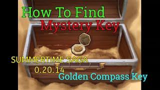 How To Find Mystery Key in  Summertime Saga 0.20.14  For Golden Compass in Aqua Route Easily