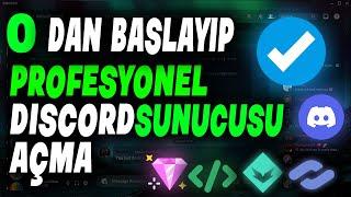 DİSCORD 0 DAN BAŞLAYIP PROFESYONEL SUNUCU AÇMA TEK VİDEO EN İYİ BOTLAR 2024