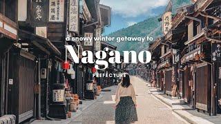 Snowy Winter trip to Nagano Narai-juku Howls Moving Castle cafe Snow monkey JAPAN TRAVEL VLOG