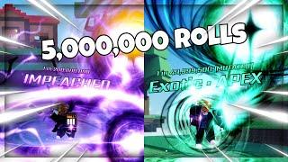 My Rarest Auras In 5000000 Rolls  Sols RNG